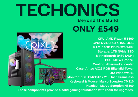 Techonics Pulse PC Bundle – Complete Gaming Setup (£549)